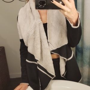 Shearling suede fall jacket